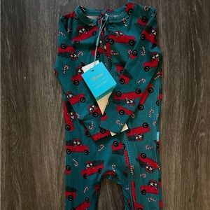 Posh Peanut Disney Yuletide Mickey Footie Romper